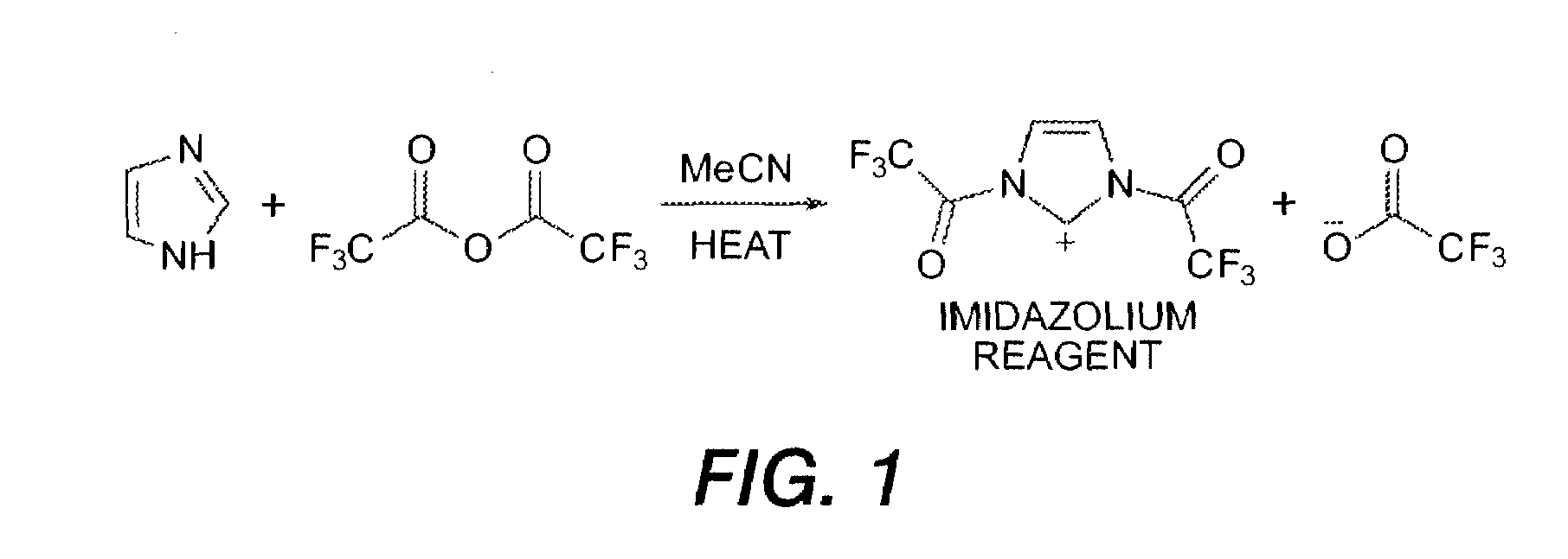 Electrophilic aromatic substitution with diacyl imidazolium