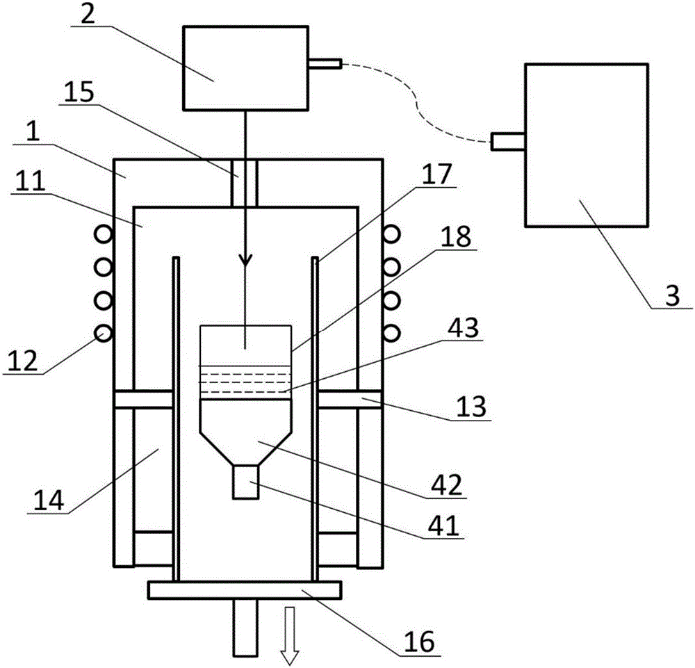 Laser induced cadmium tungstate crystal growing method