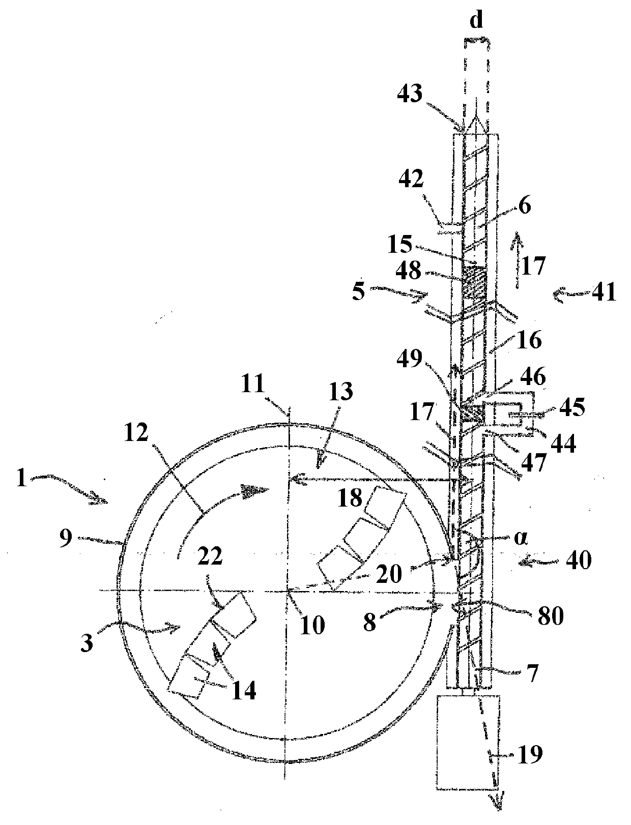 Apparatus for processing plastic material