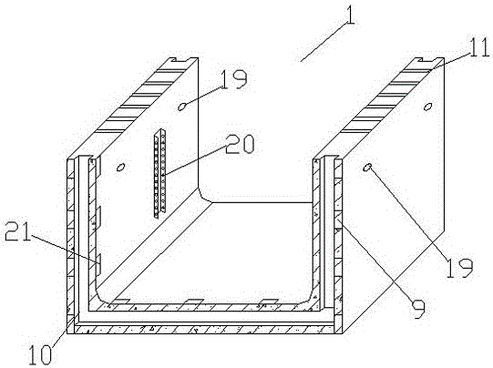 Bricking type municipal administration integrated pipeline channel and construction method thereof