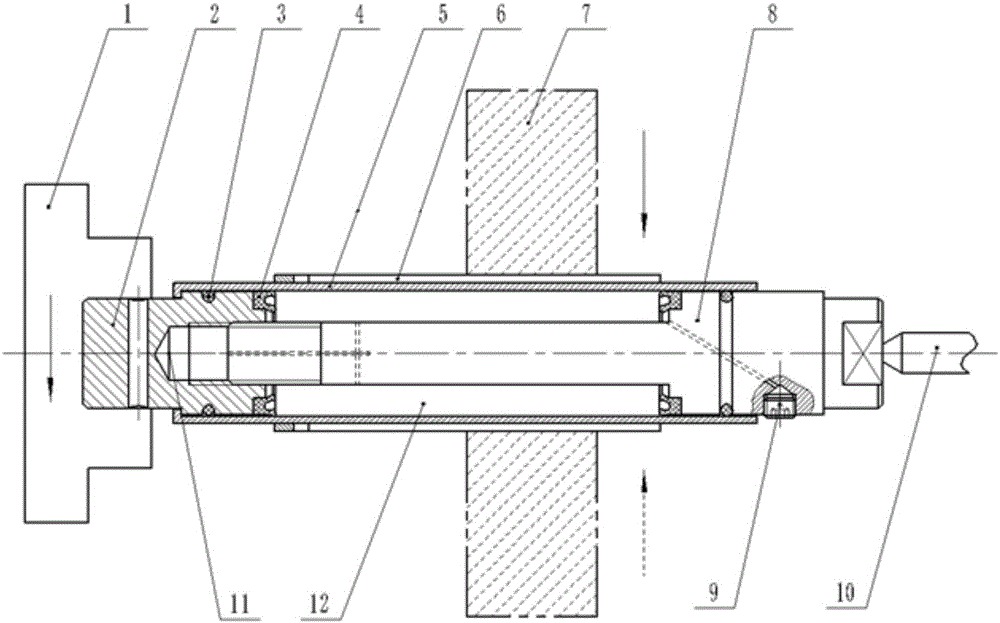 Liquid expansion type precision grinding tool for inner hole