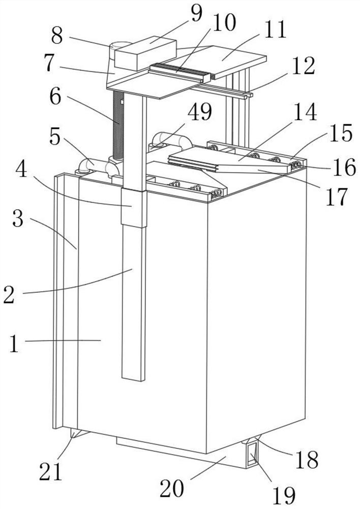 Toothpaste squeezing device used by disabled people