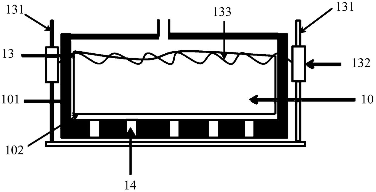 Heating device and vapor deposition equipment for vapor deposition