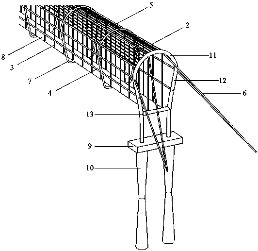 Large-span space cable net system suspension bridge