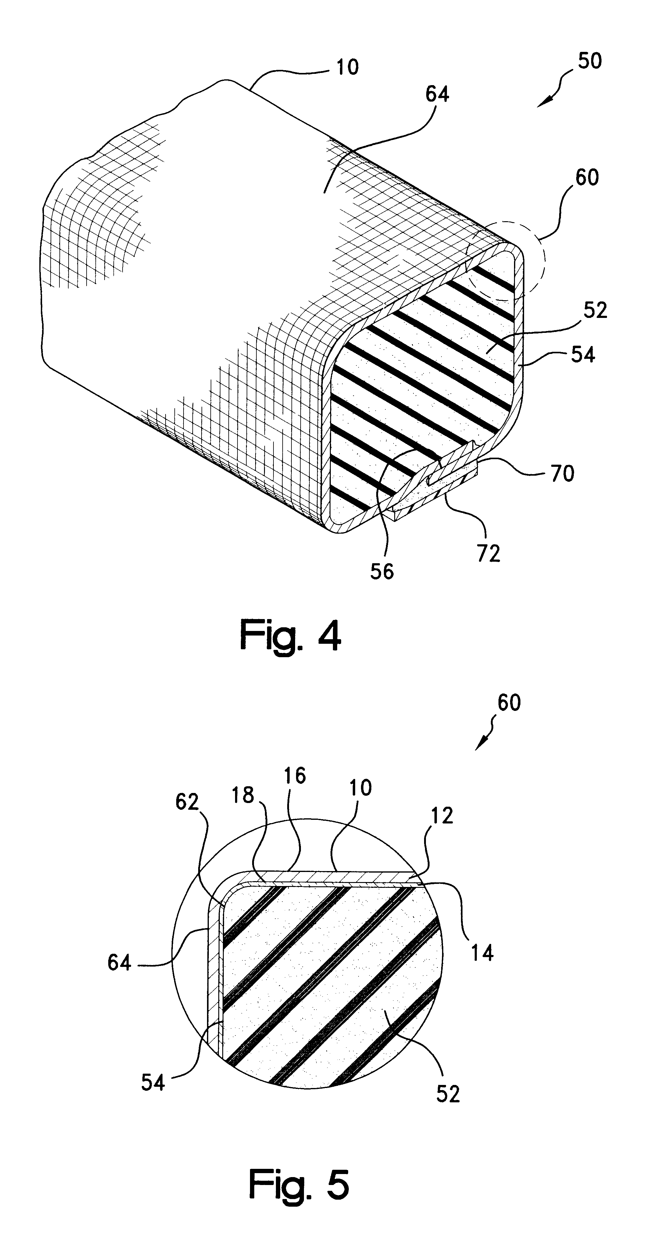 Flame retardant EMI shielding materials and method of manufacture