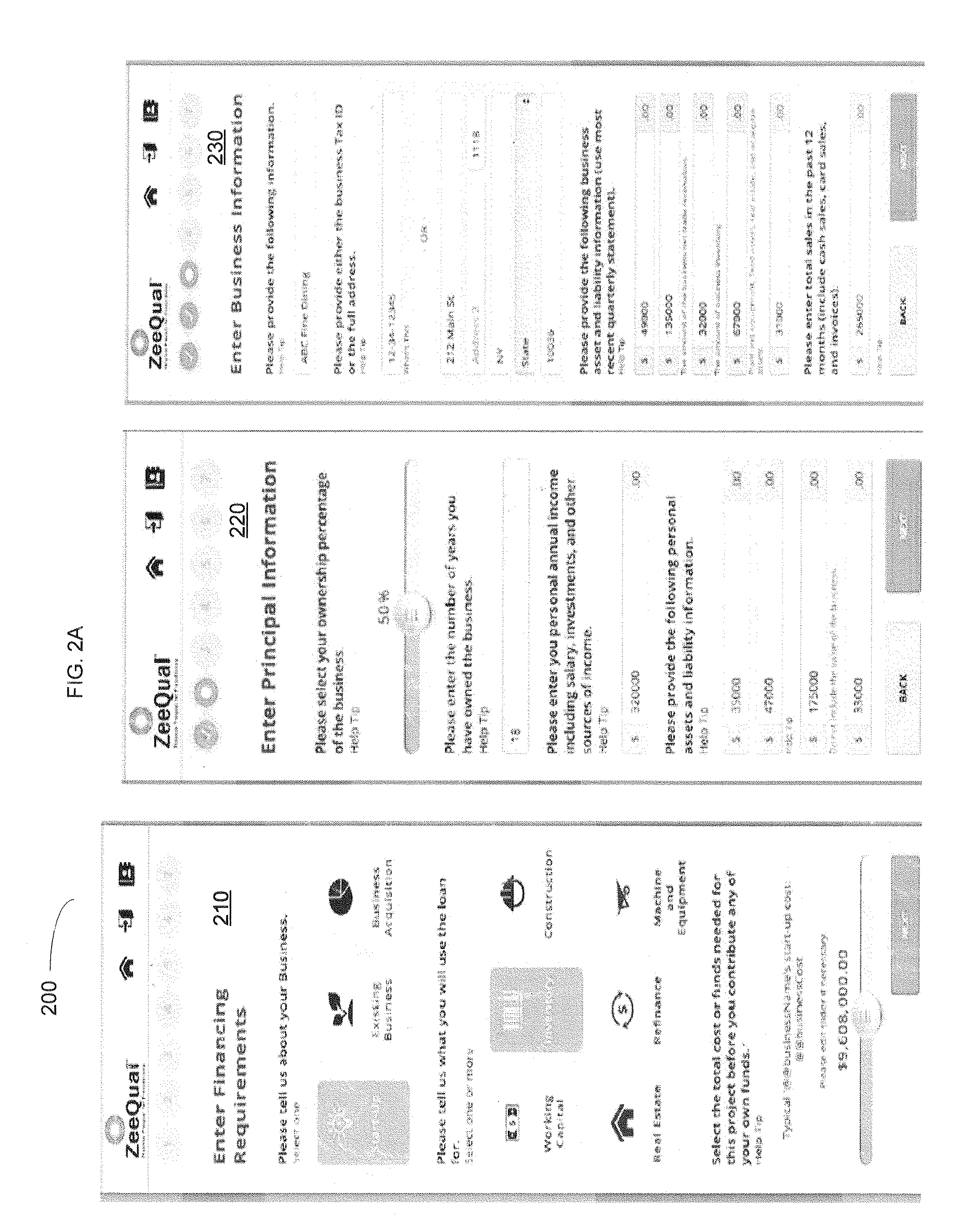 System and method for gathering and presenting credit information and loan information for individuals and small businesses