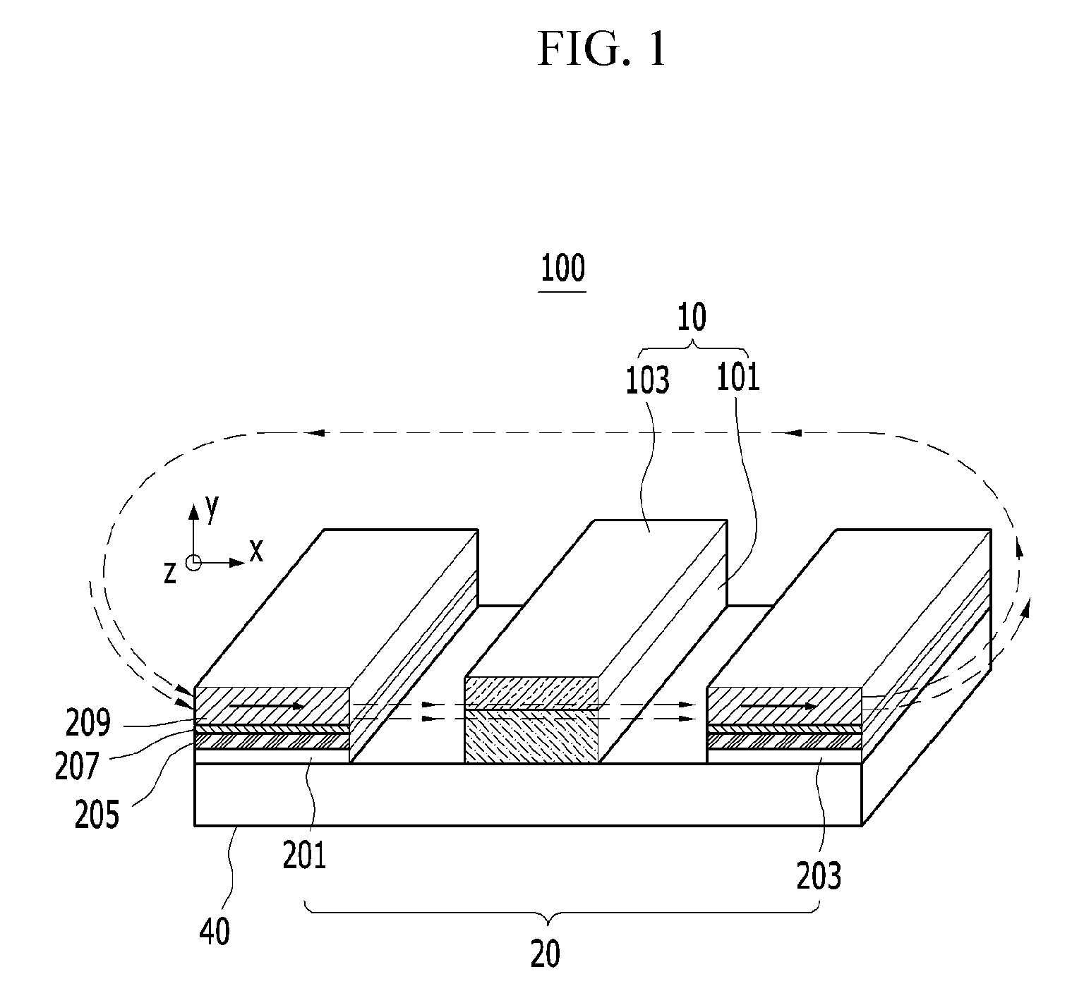 Magnetic field controlled reconfigurable semiconductor logic device and method for controlling the same