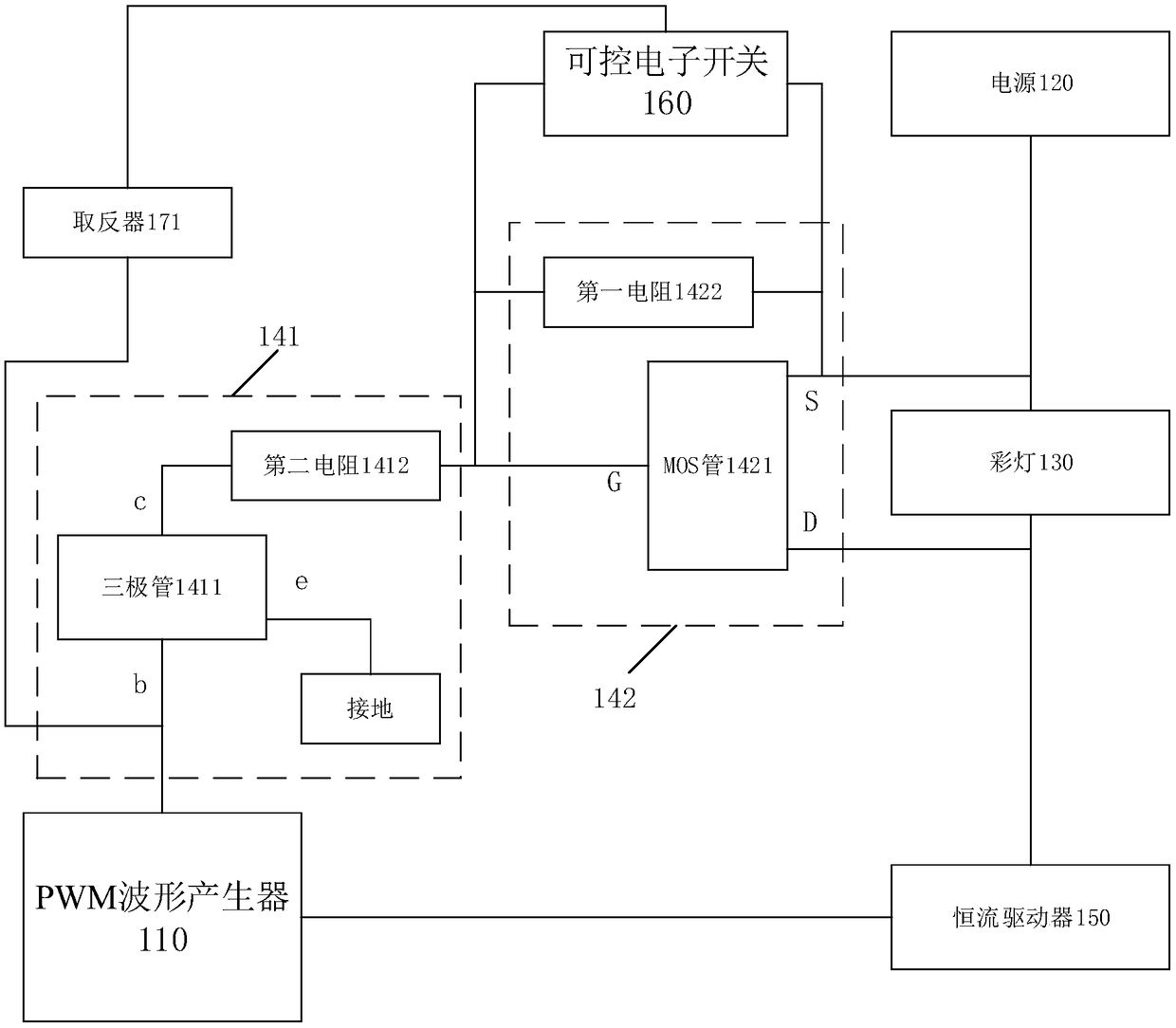 Color light lamp drive circuit and drive method thereof