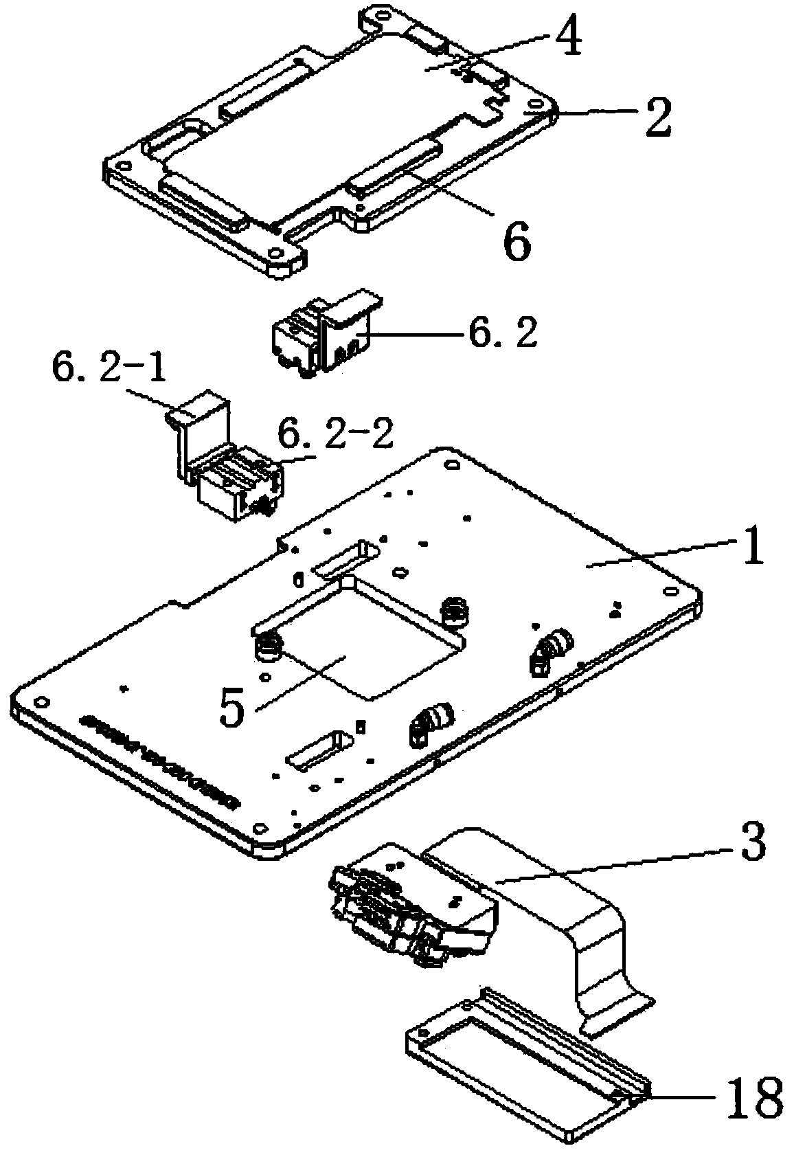 Press-connecting carrier for automatically turning testing jig