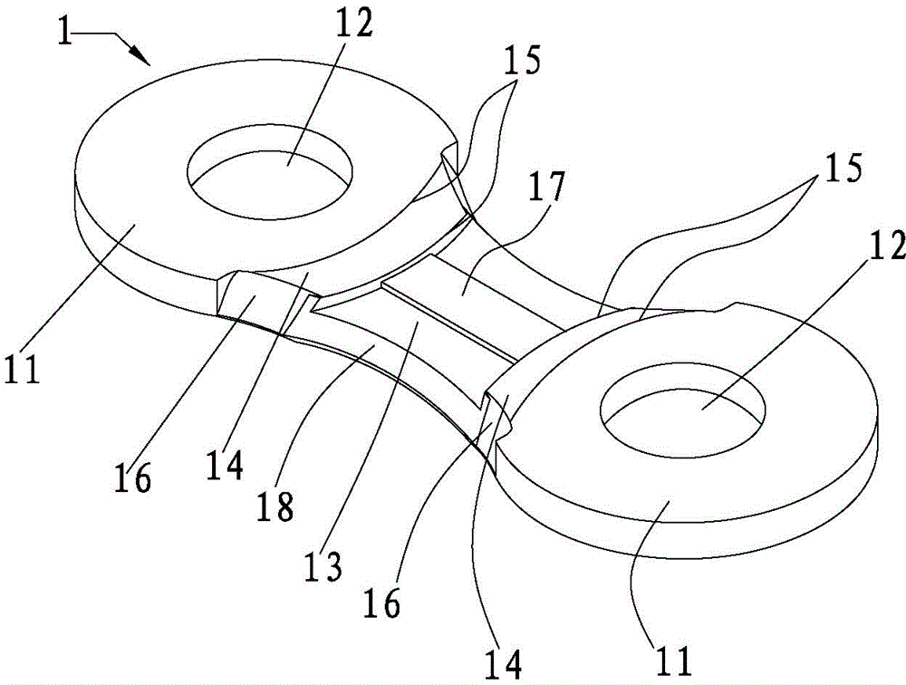 Chain sheet structure