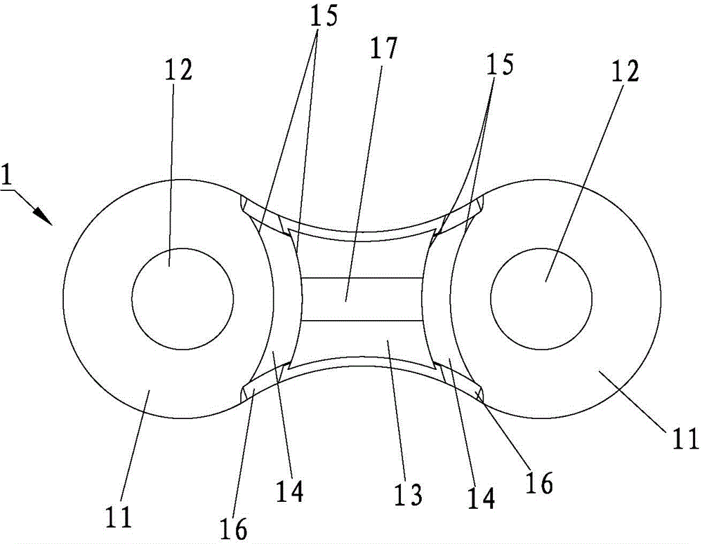 Chain sheet structure