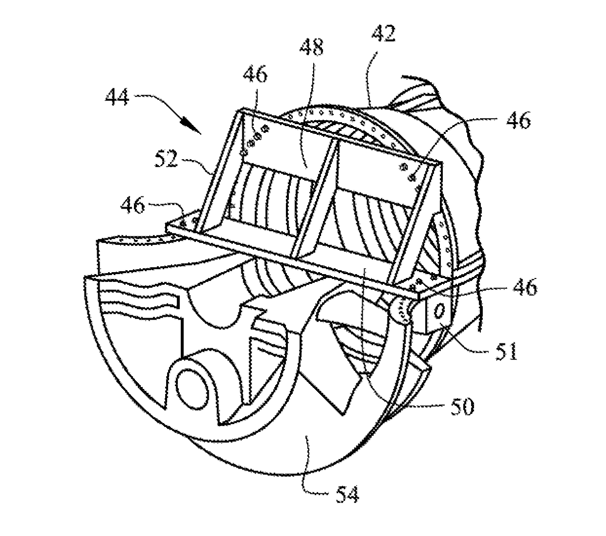 Lift device for turbine casing and method to lift the casing