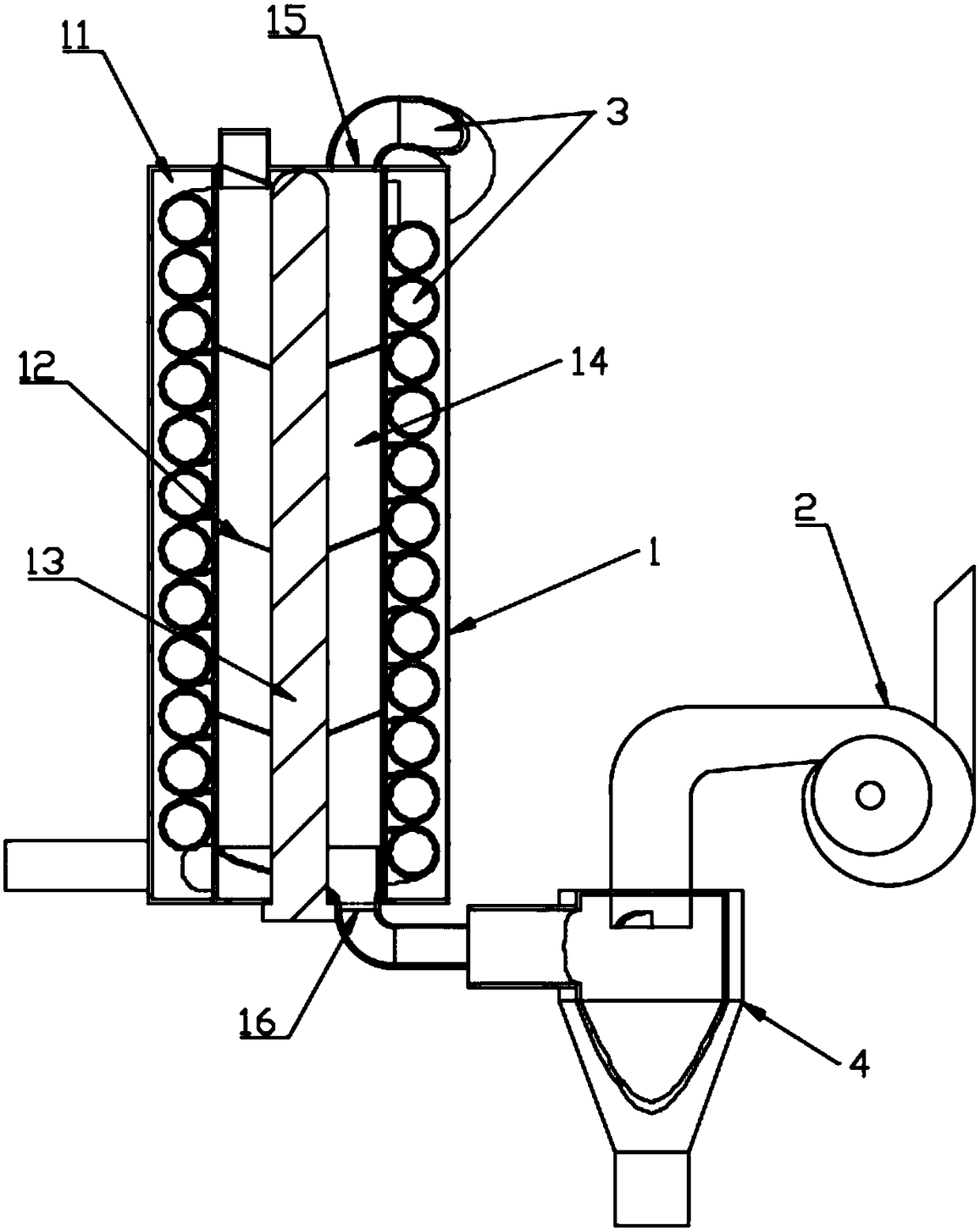 A negative pressure ignition separation device