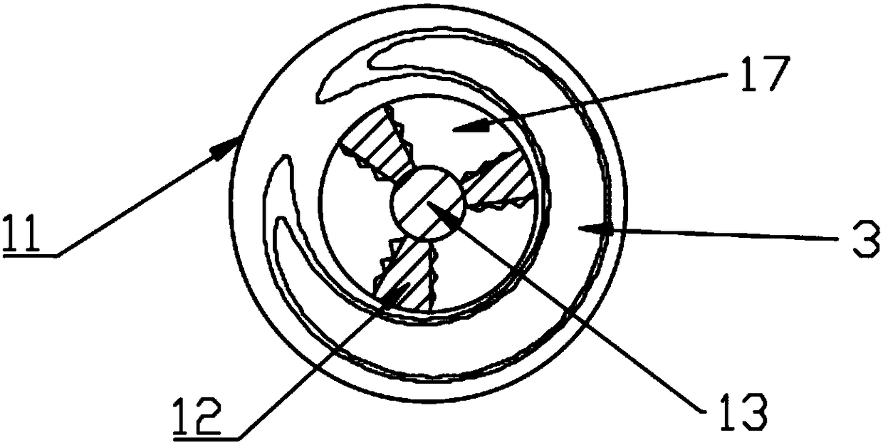 A negative pressure ignition separation device