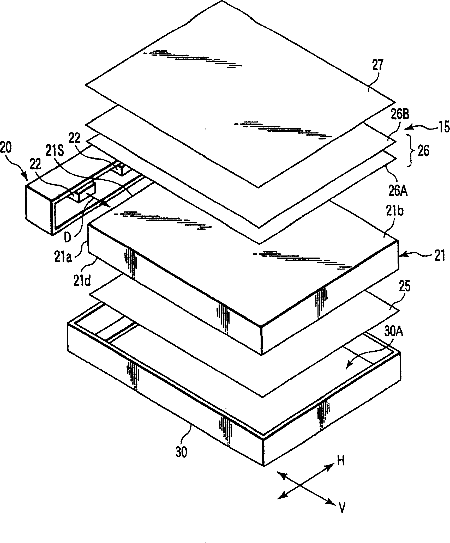Area light source device and liquid crystal display device including the same