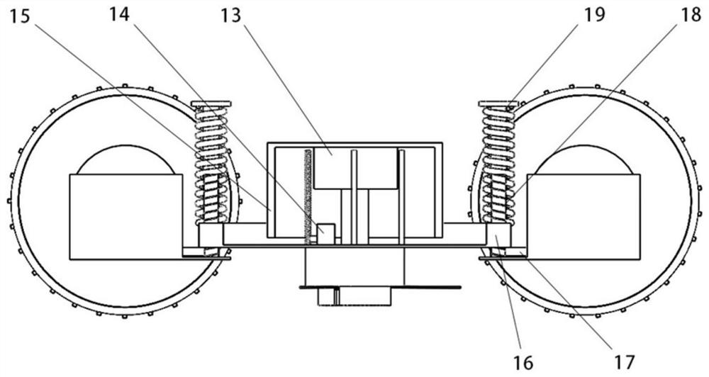 Blade winding cleaning device, lawn mower and implementation method