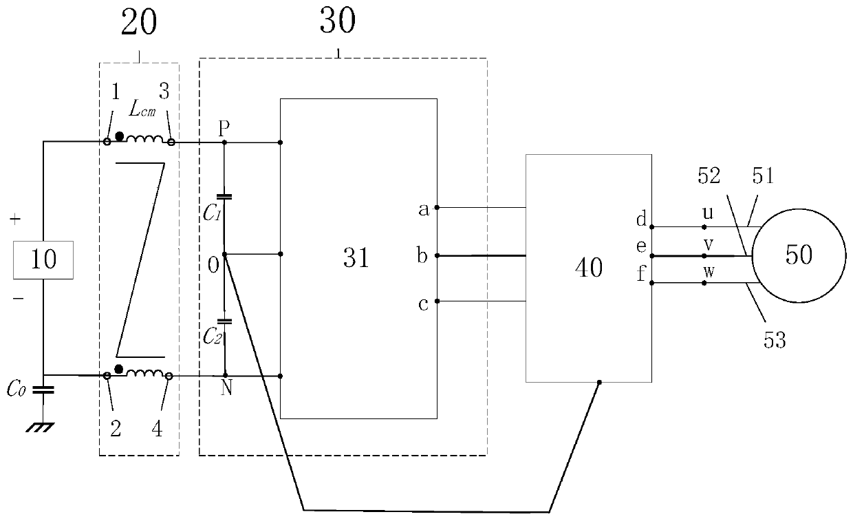 Three-phase three-level ANPC common-mode current elimination inverter system