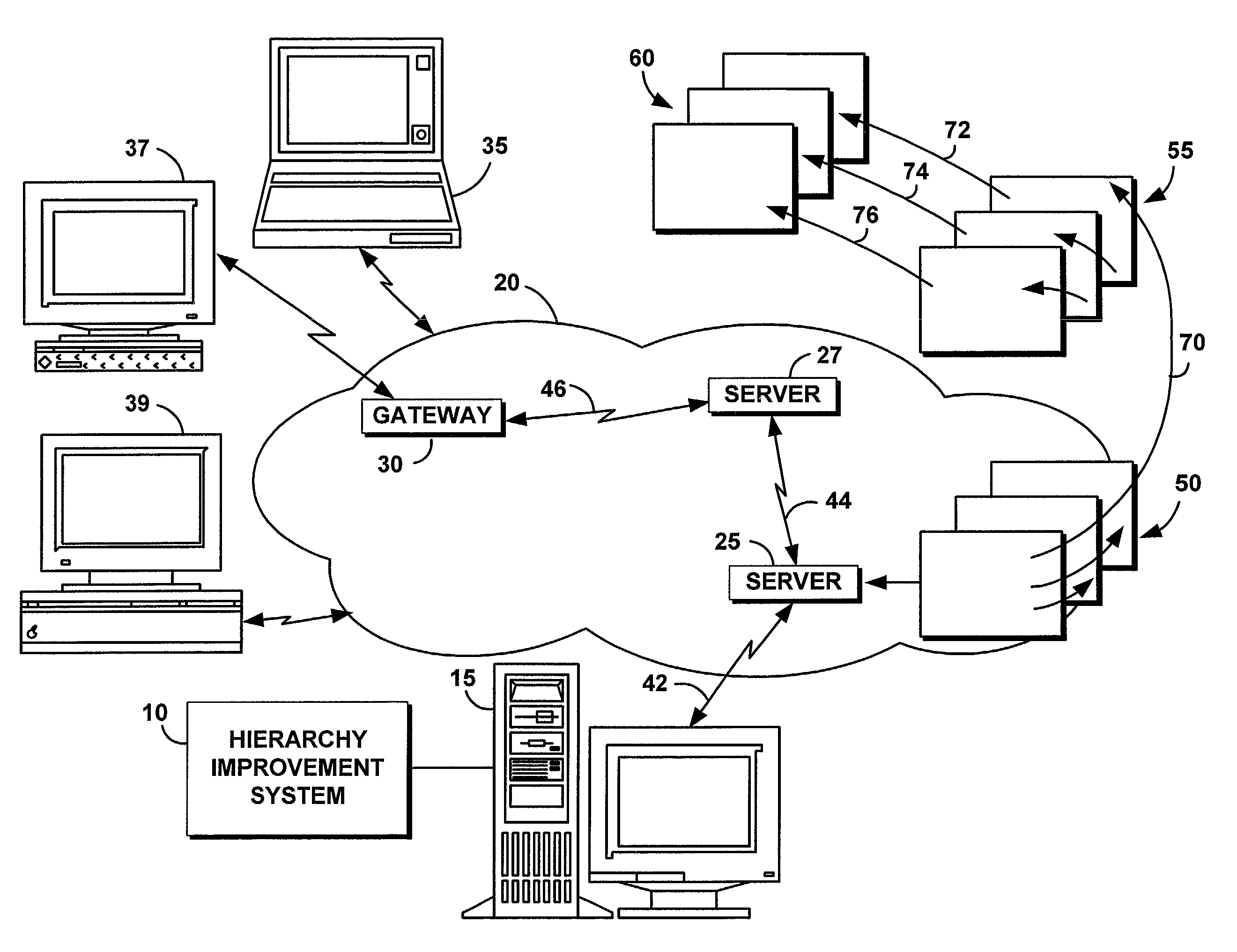 Method and system for using access patterns to improve web site hierarchy and organization
