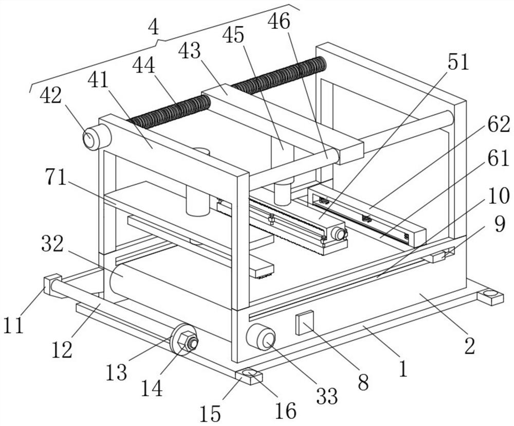 Automatic clothing fabric cutting device