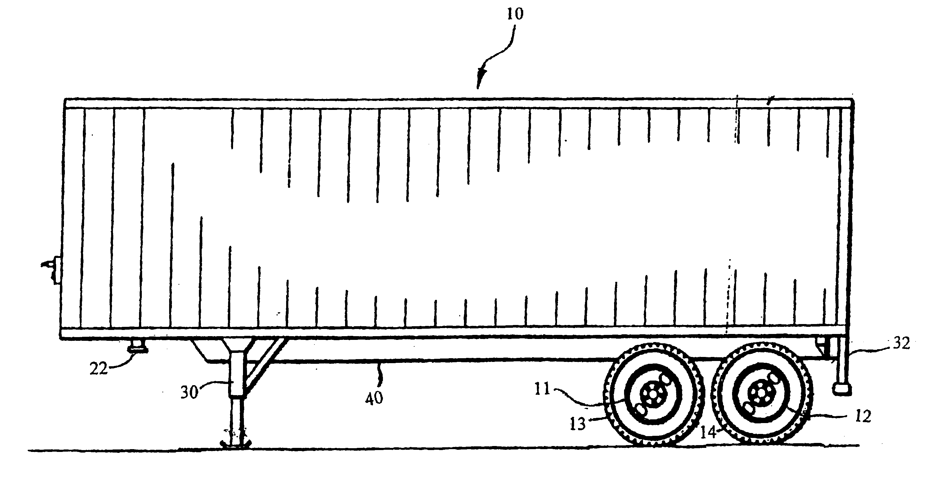 Aerodynamic underbody device for trailer (and box-truck)