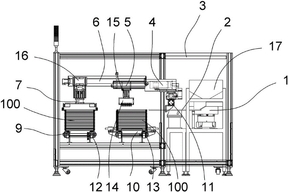 Cup arranging machine for medical PP cups