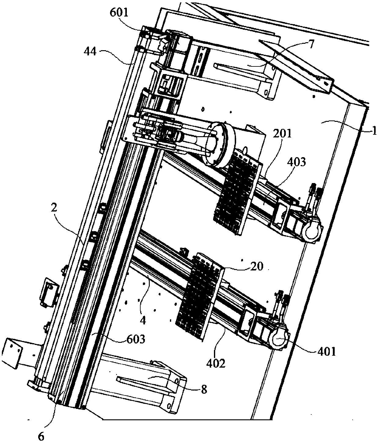 Appearance detection device of fingerprint module based on CCD image sensor