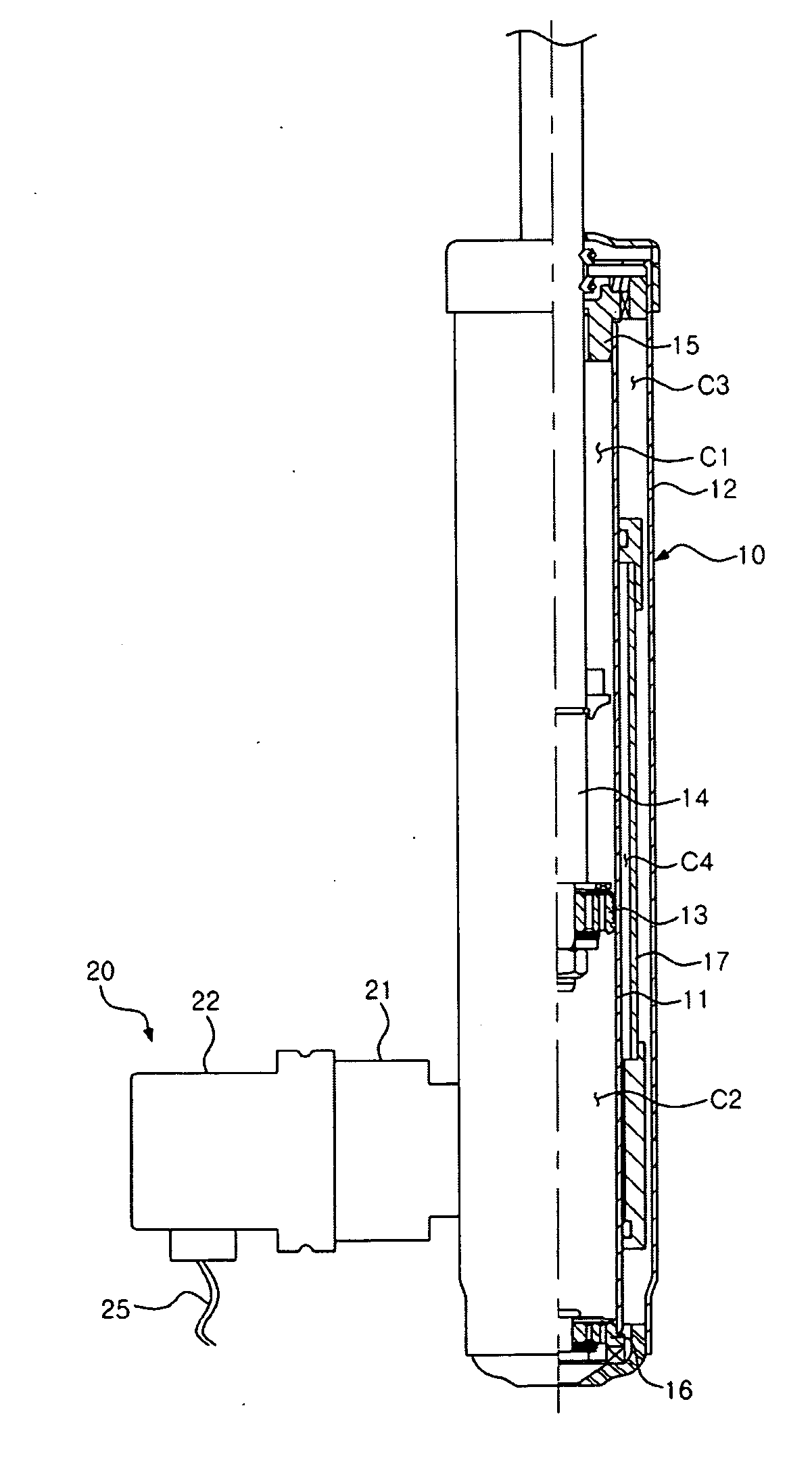 Solenoid valve assembly of variable damping force damper and method of assembling the same