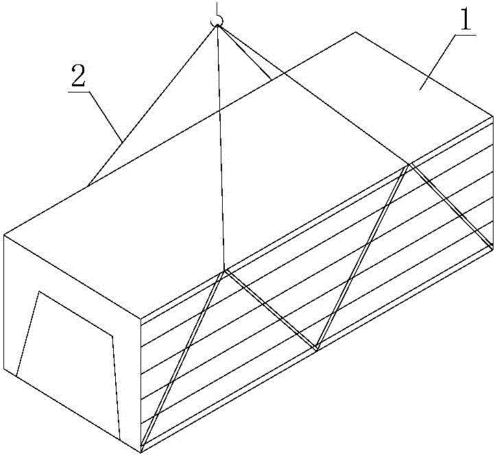 Hoisting rack for hoisting and mounting condenser shell module