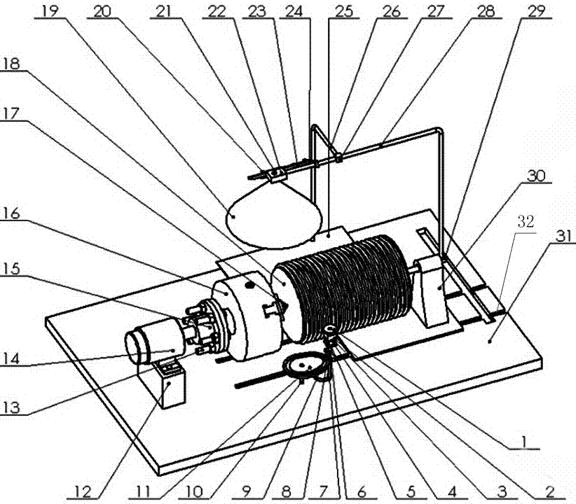 A grinding device for thread cutter tooth profile