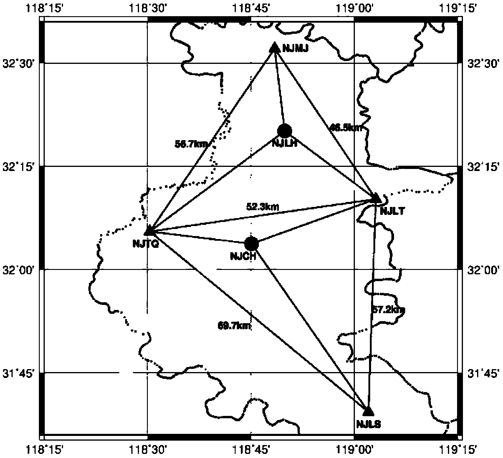 Network real time kinematic (RTK) instant locating method based on big dipper tri-band wide-lane combination