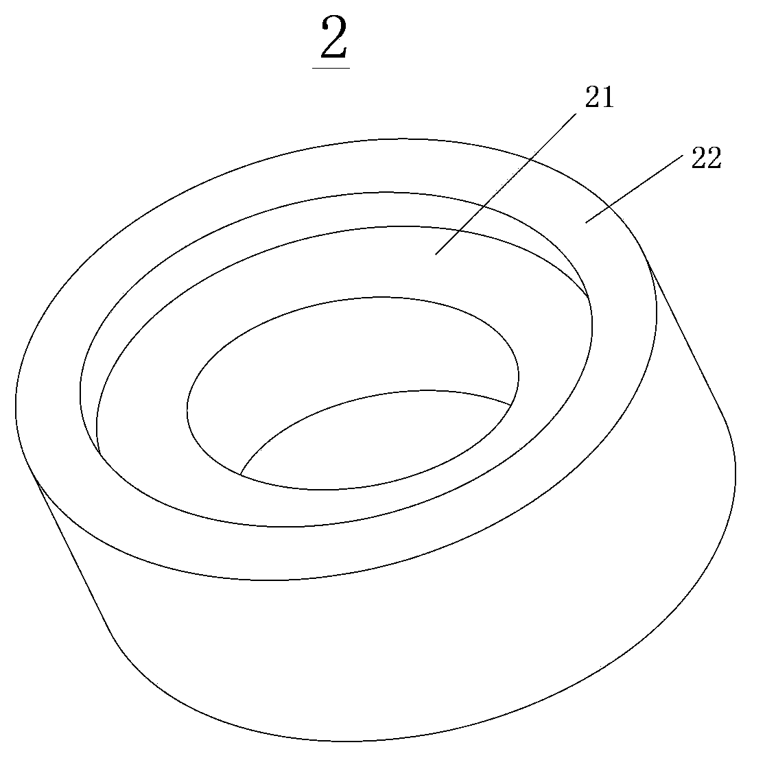 Rotary compressor and crank shaft piston assembly thereof