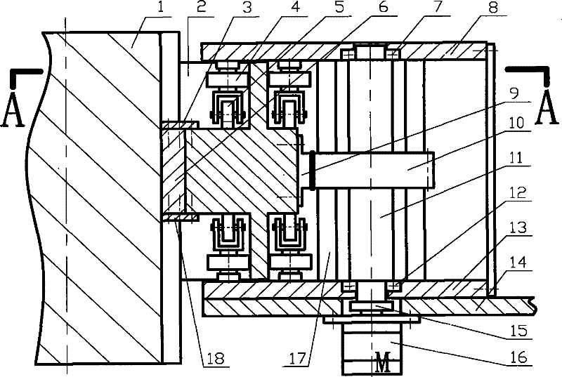 Segmental gear track type concentric rotator