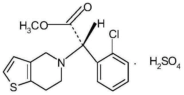 Clopidogrel hydrogen sulphate tablets and preparation method thereof