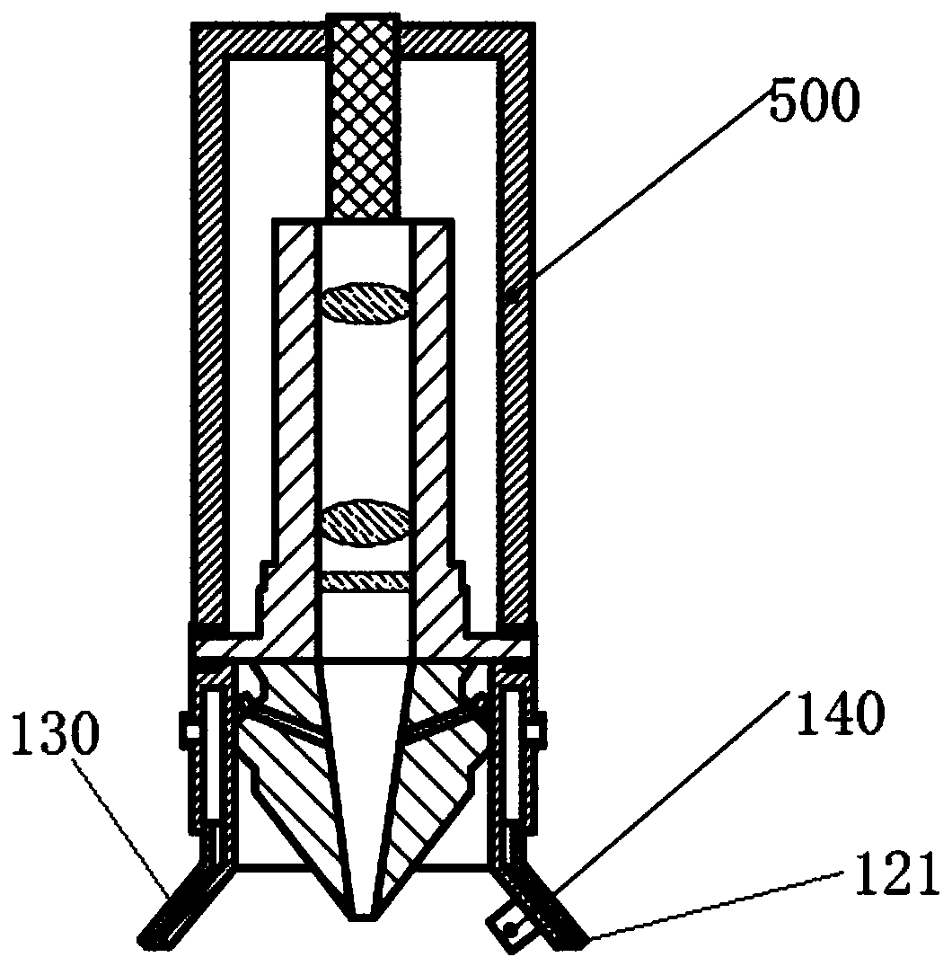 Laser head containing moving atmosphere chamber and method for laser additive nonferrous metal