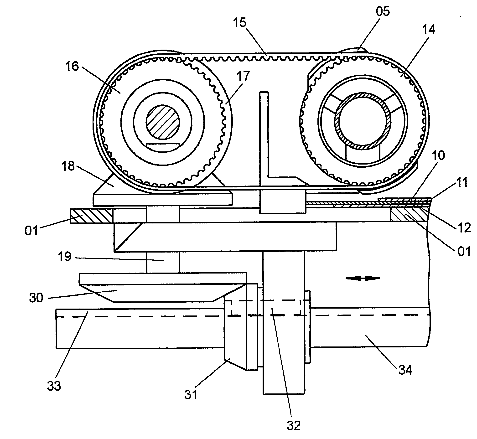 Devices for aligning sheets and a method for aligning sheets transversal to the direction of travel of the sheets