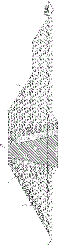 Treatment method of peat soil dam foundation