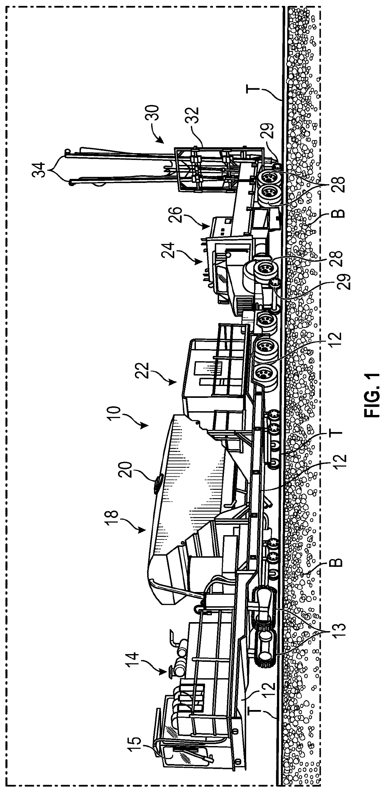 System and method for sub-grade stabilization of railroad bed