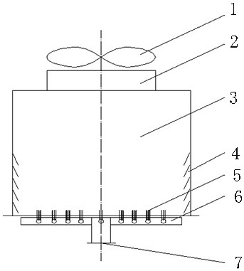 Two-way loop circulating cooling tower device and control method