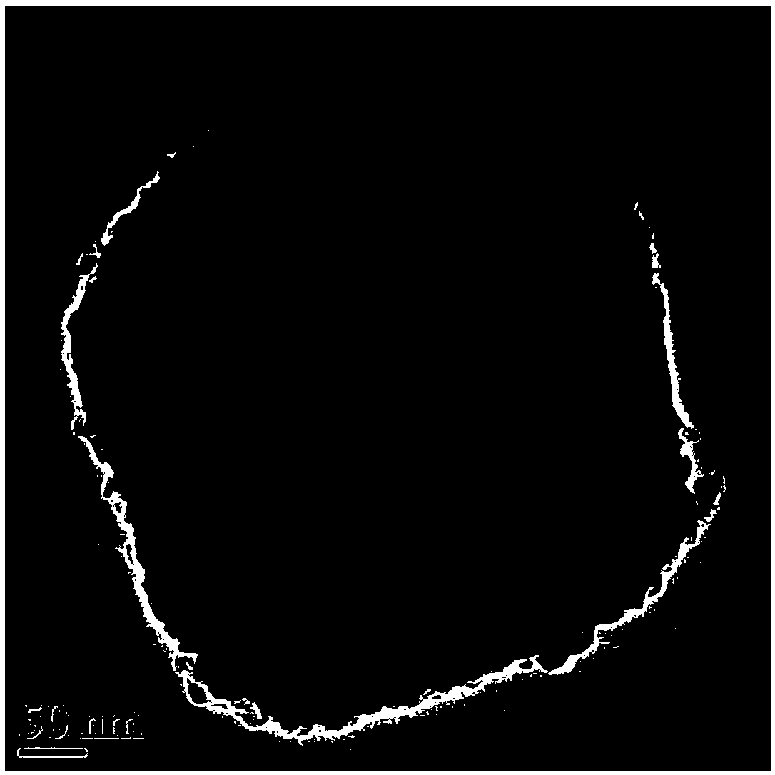 Yolk-shell-structure cryptomelane-type manganese dioxide catalyst as well as preparation method and application thereof