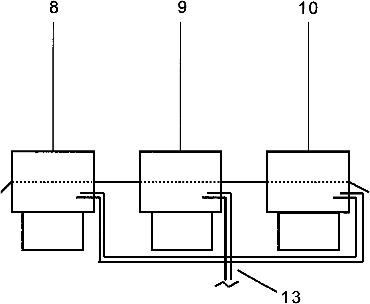 Device for continuously fabricating carbon fiber felt production line and technique thereof