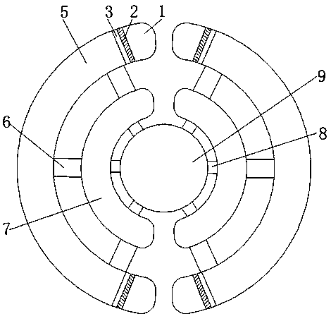 Grading ring with insulating structure