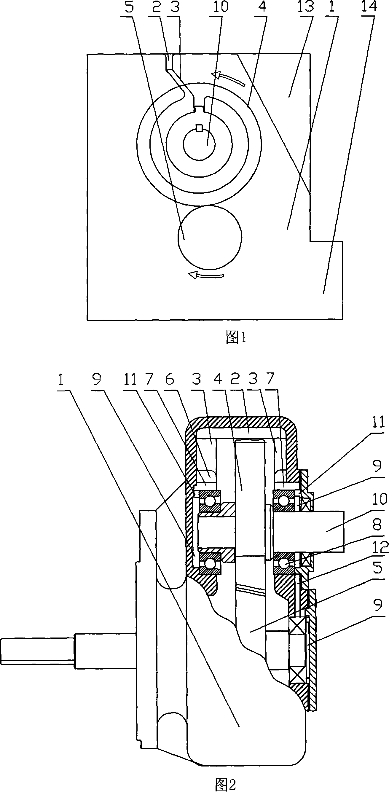 Gear self-lubricating device for gear box