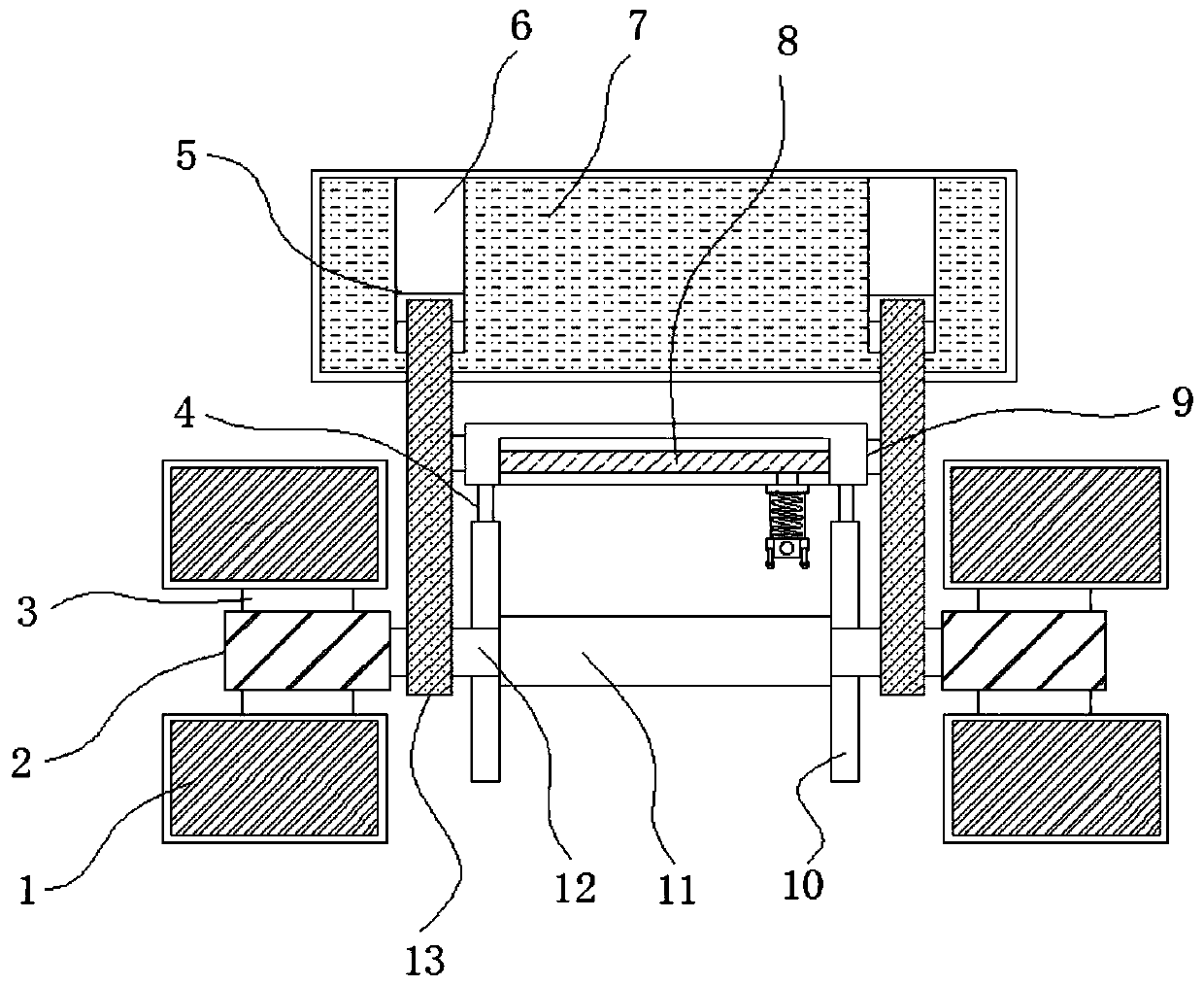 Cable traction winding device for ocean engineering