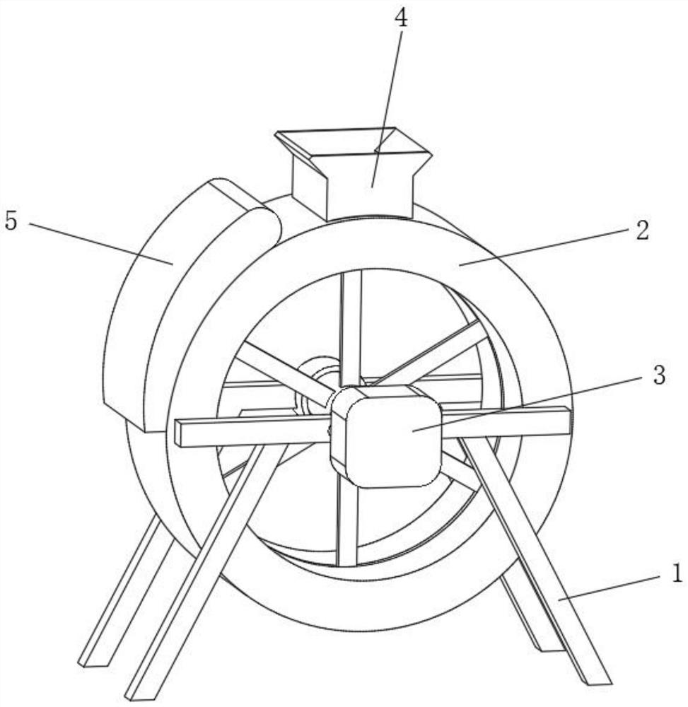 Building aggregate separation processing device