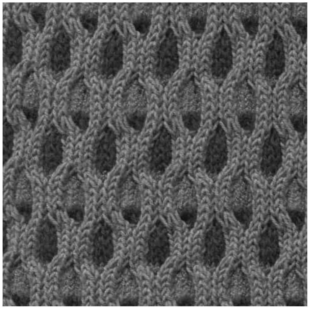 Method for knitting grid knitted fabric composed of bent stripes