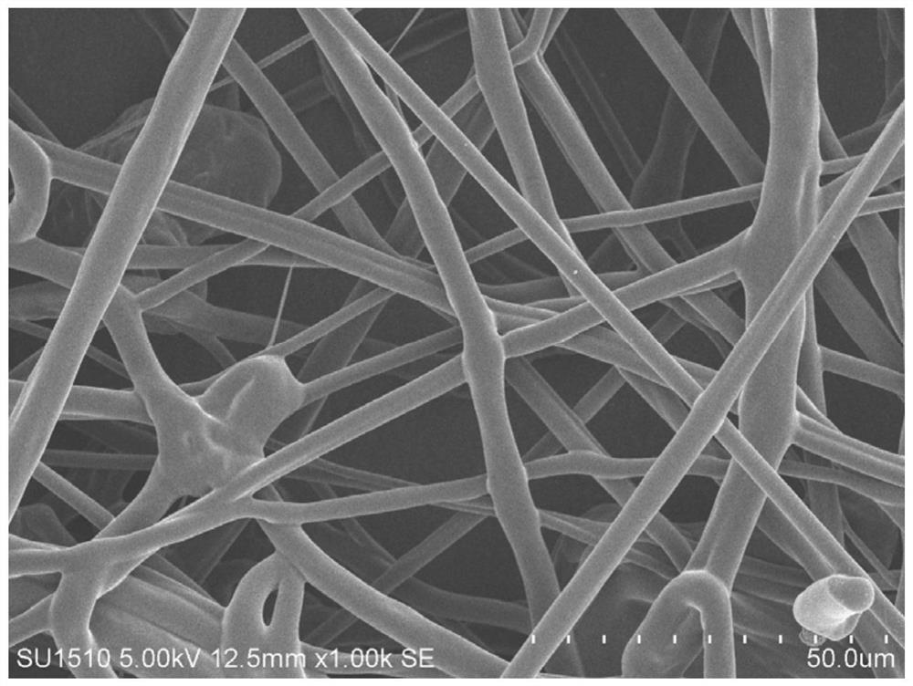 A kind of butadiene rubber micro-nano fiber based on solution jet spinning method