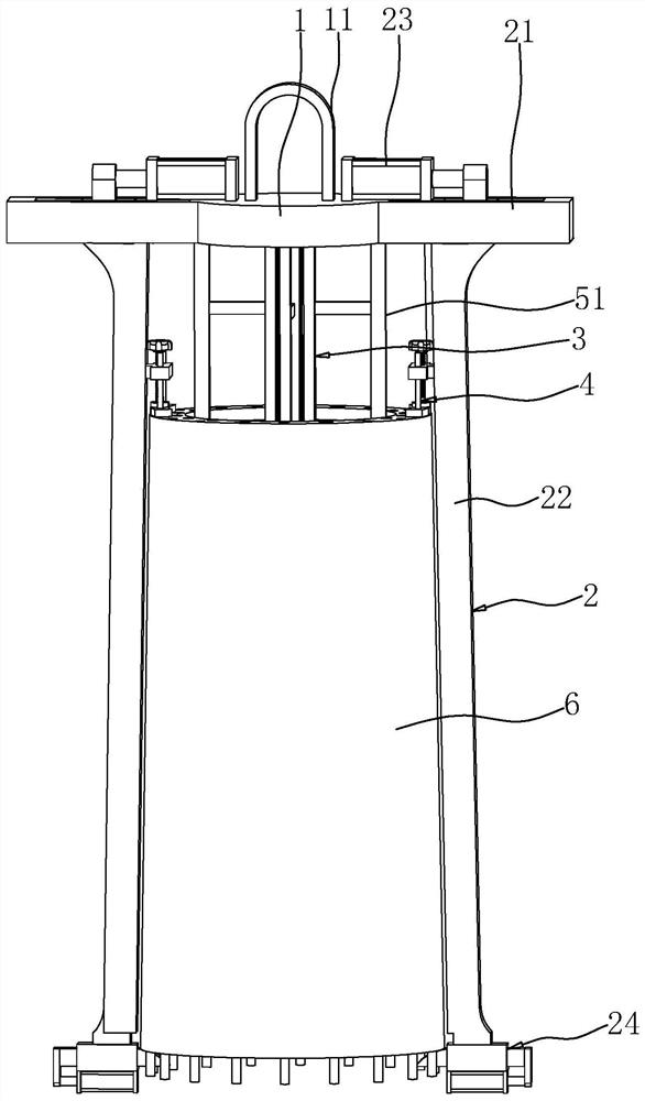 Automobile crane lifting appliance used for wind driven generator mounting