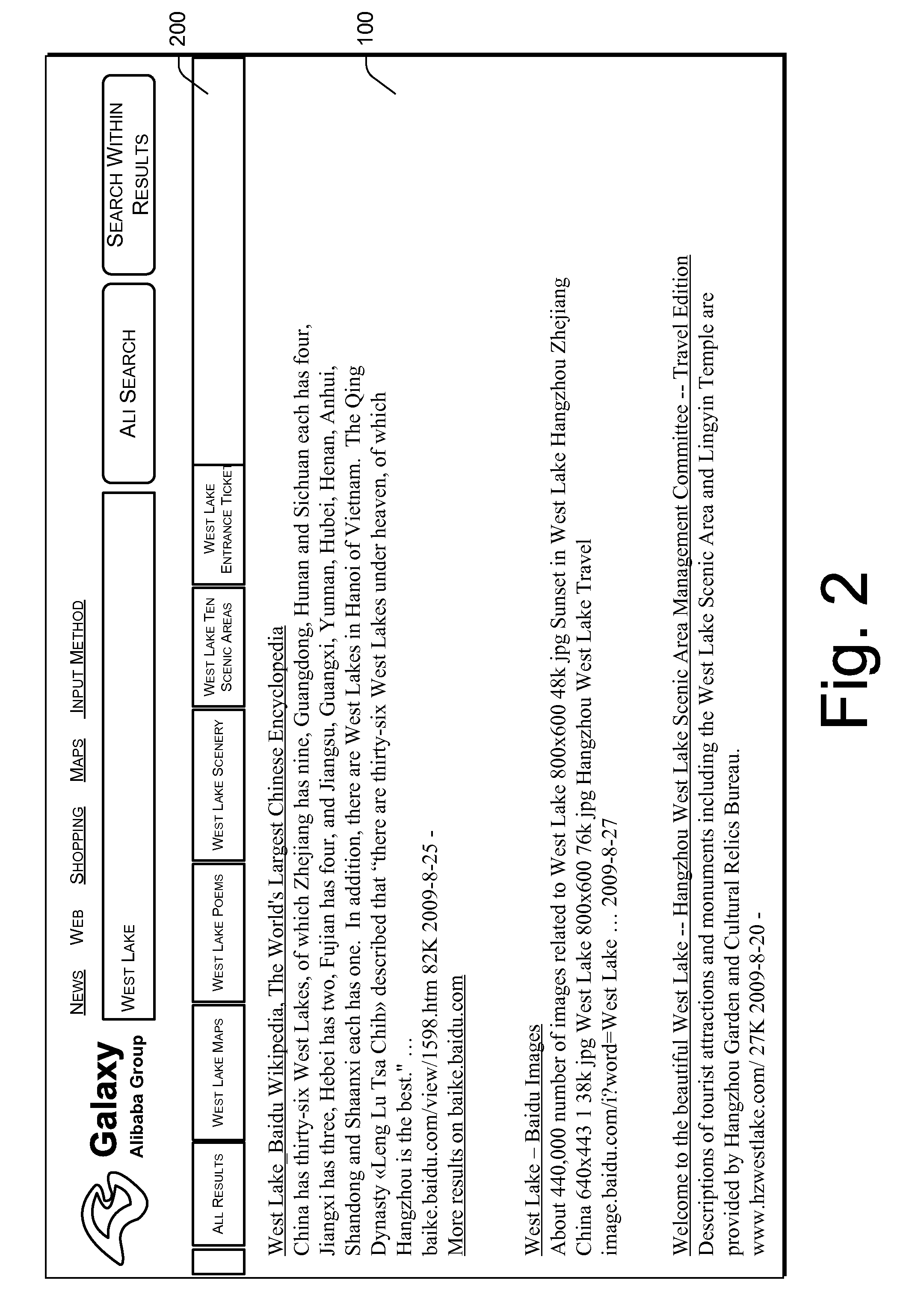 Method for Generating Search Results and System for Information Search