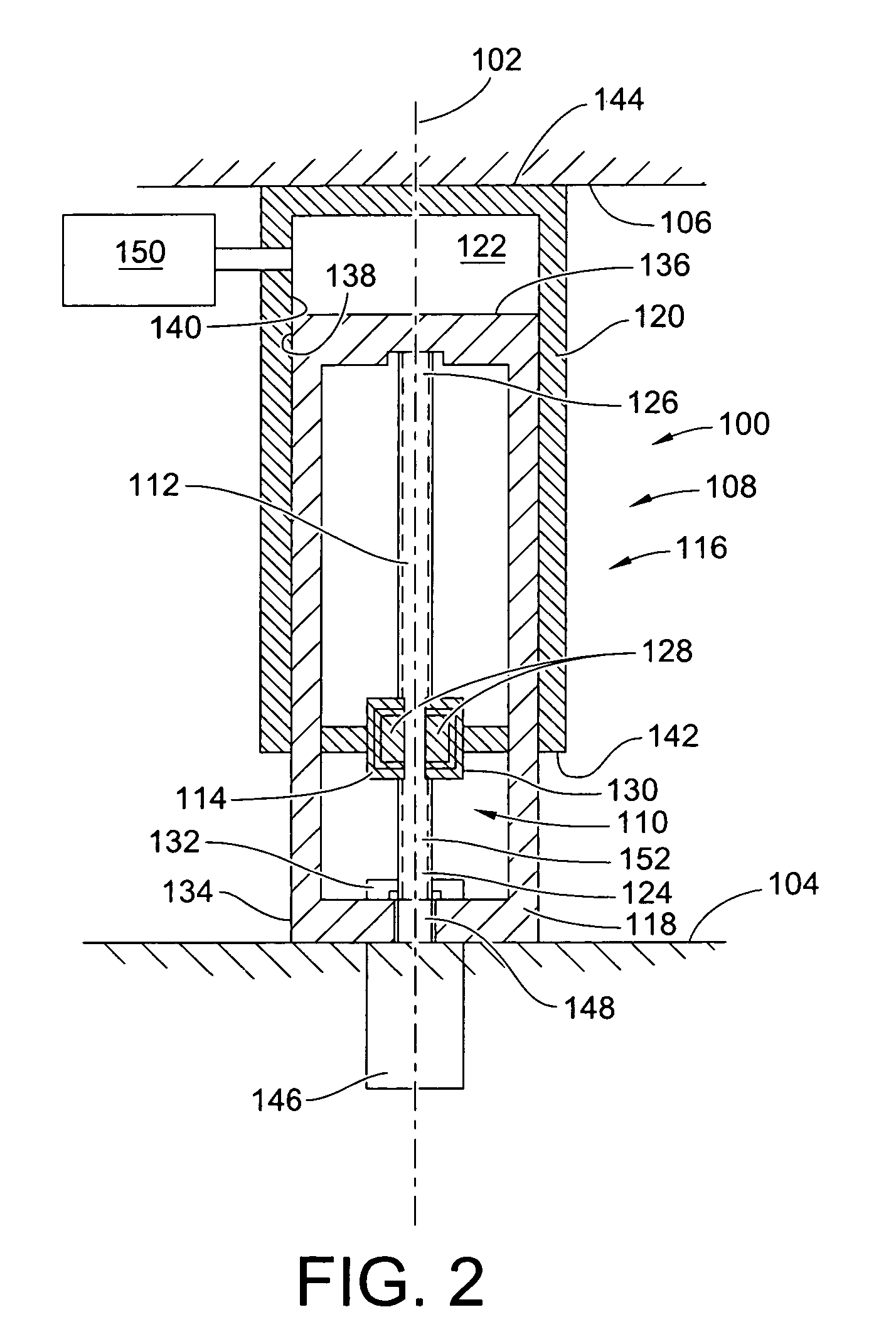 Pneumatic biasing of a linear actuator and implementations thereof