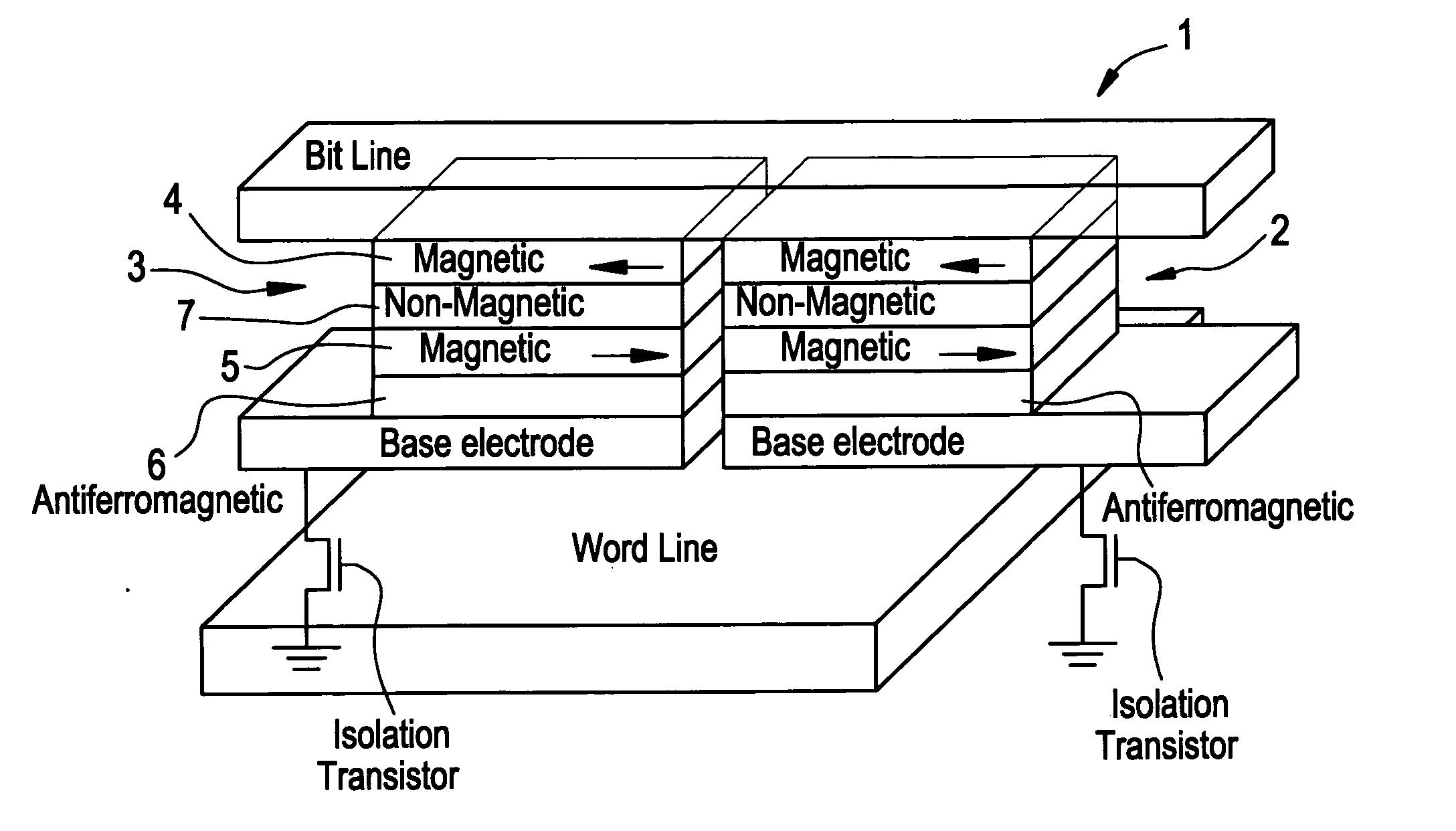 Advanced multi-bit magnetic random access memory device